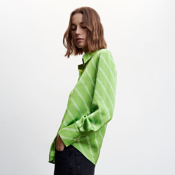 MANGO SATIN SHIRT - Picture 4 of 4